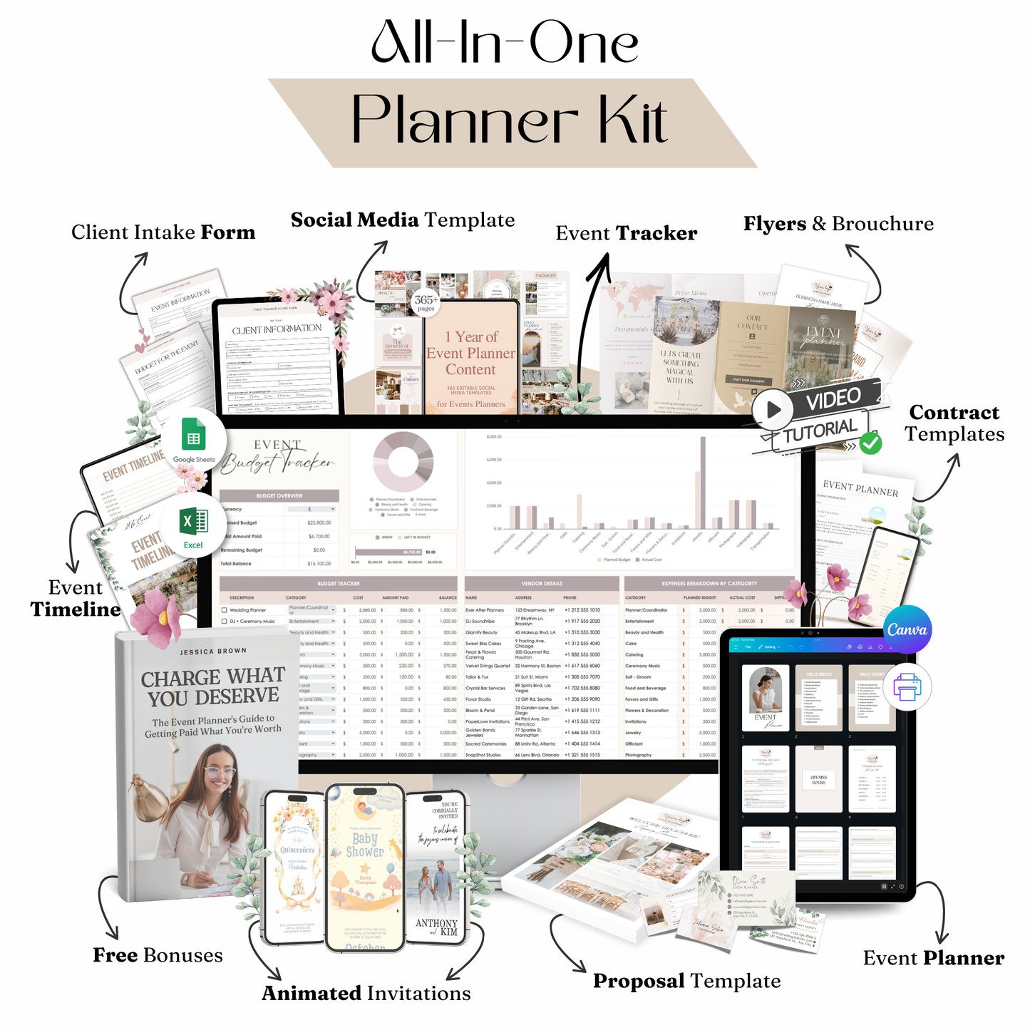 All-In-One Planner Kit for Event Planners